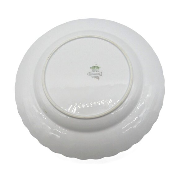 SPODE COLONEL Scalloped Plate Gold Rim England Vintage 10.5" - Picture 8 of 11